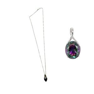 10K gold Alaskan Northern Lights Quartz necklace from Alaska